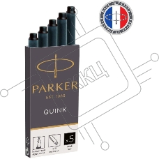 Картридж Parker Quink Z11 (CW1950382) черные чернила для ручек перьевых (5шт)