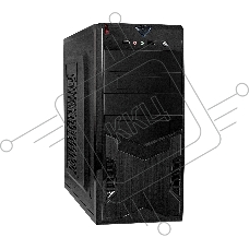 Компьютерный корпус Miditower ExeGate CP-604-UNS500 (ATX, БП UNS500 с вент. 12см, 2*USB, аудио, черный)