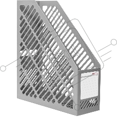 Лоток вертикальный Deli E9842 GREY E9842 1 отд. для бумаг серый, пластик
