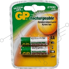 Аккумулятор GP Rechargeable NiMH 270AAHC 2700mAh AA (2шт. уп) (GP 270AAHC-2DECRC2)