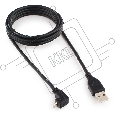 Кабель Gembird/Cablexpert Pro CCP-mUSB2-AMBM90-6, AM/microBM 5P, 1,8м, угловой, экран, черный