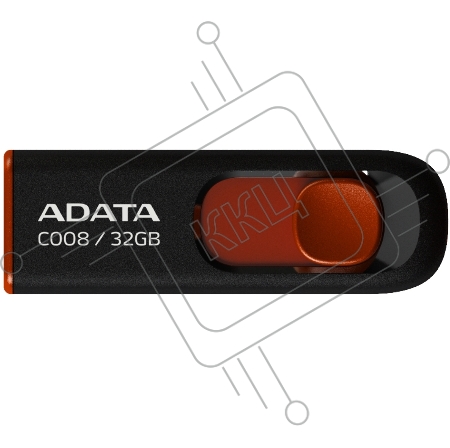 Флеш Диск ADATA Flash Drive 32Gb С008 AC008-32G-RKD {USB2.0, Black-Red}