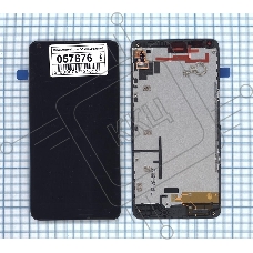 Дисплей для Microsoft Lumia 640 черный с рамкой