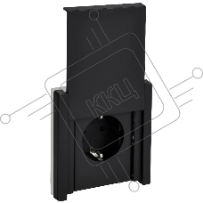 Розетка IEK FORTE&PIANO Металл Черный с/з со шт с крышкой винтовое крепление 16А IP44 FP121M