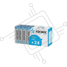 Элемент питания алкалиновый LR03 пласт. бокс (уп.24шт) Космос KOCLR03_24BOX