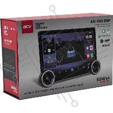 Автомагнитола ACV AD-1102 DSP 2DIN 4x50Вт 6000Mb DSP Android 13 11.5