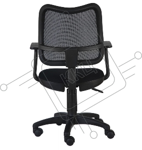 Кресло Бюрократ Ch-797AXSN 26-28 Кресло (спинка черная сетка, сиденье черное 26-28 Т-образные подлокотники)