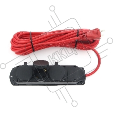 Удлинитель Power Cube PC-3G-3B-10(IP), 16А, 3р с/з, 10м, IP44