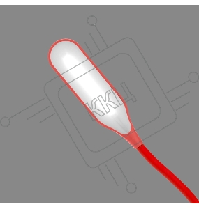Светильник настольный Click 4Вт, LED, 4000К, диммируемый 3 ступени, заряжаемый, на прищепке, красный REXANT