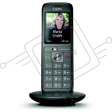 Дополнительная трубка Dect Gigaset CL660HX HSB RUS черный для CL660