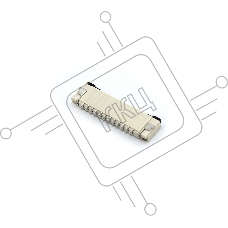 Разъем FPC Flip-Lock 1010-12RLGF 12 pin высота 1мм шаг 1мм