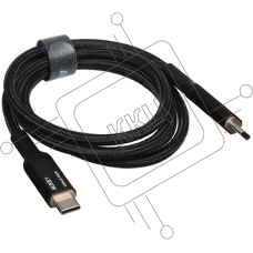 Кабель Aukey Nylon Braided 100w LCD 1m черный