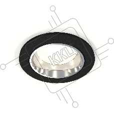 Комплект встраиваемого светильника Ambrella light XC6513003 SBK/PSL черный песок/серебро полированное MR16 GU5.3 (C6513, N6112)