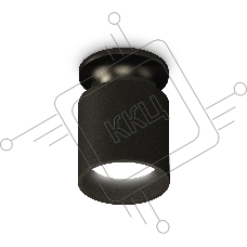 Светильник Ambrella Light XS6302101 SBK/PBK черный песок/черный полированный MR16 GU5.3 (N6902, C6302, N6111)
