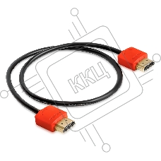 Greenconnect Кабель SLIM 1.0m HDMI 2.0, красные коннекторы Slim, OD3.8mm, HDR 4:2:2, Ultra HD, 4K 60 fps 60Hz, 3D, AUDIO, 18.0 Гбит/с, 32/32 AWG, GCR-51213 Greenconnect Кабель SLIM 1.0m HDMI 2.0, красные коннекторы Slim, OD3.8mm, HDR 4:2:2, Ultra HD, 4K 6