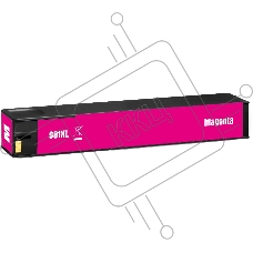 Картридж струйный Cactus CS-L0R10A (981X) пурпурный пигментный (150 мл) для HP PageWide 556dn Enterprise/586dn