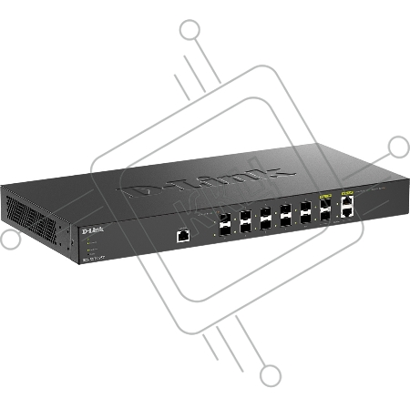 Настраиваемый L2+ коммутатор D-Link DXS-1210-12SC/B1A PROJ с 10 портами 10GBase-X SFP+ и 2 комбо?портами 10GBase-T/SFP+