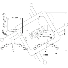 Кресло детское БЮРОКРАТ KD-3, на колесиках, ткань, оранжевый kd-3/wh/tw-96-1 Кресло детское БЮРОКРАТ KD-3, на колесиках, ткань, оранжевый kd-3/wh/tw-96-1