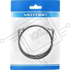 Патч-корд Vention прямой STP cat.8, RJ45 угол 360 - 2м. Черный