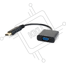 Переходник DisplayPort - VGA Cablexpert A-DPM-VGAF-02, 20M/15F, кабель 15см, пакет