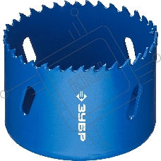 ЗУБР 64мм, коронка биметаллическая, быстрорежущая сталь