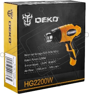 Технический фен Deko HG2200W 2200Вт темп.350/600С
