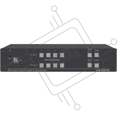Матричный коммутатор 4х2 HDMI 4K/60 (4:4:4) с HDCP 1.4/2.2, HDR и EDID 4x2 4K HDR HDMI HDCP 2.2 Matrix Switcher