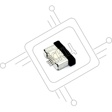 Разъем FPC  Half Coverage Bottom Contact 0.5K-BX-4PWB 4 pin высота 2мм шаг 0,5мм