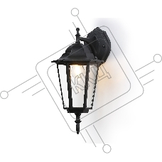 Уличный настенный светильник Ambrella light ST2018 BK/CL черный/прозрачный IP54 E27 max 40W 360*150*210