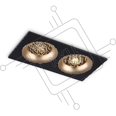 Светильник Ambrella light TN102735/2 BK/GD черный/золото GU5.3 175*92*23