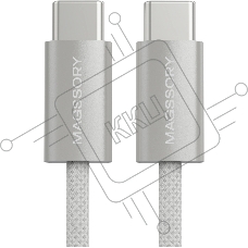 Кабель Magssory CBL002 USB Type-C (m)-USB Type-C (m) 1.5м белый коробка