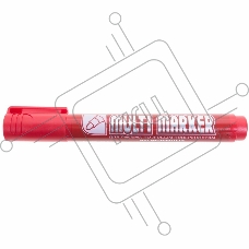 Маркер перманентный Crown «Multi Marker» 3 мм, красный, пулевидный