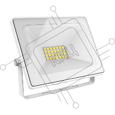 Прожектор светодиодный Elementary 30Вт 2100лм IP65 6500К бел. Gauss 613120330