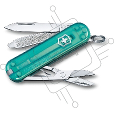 Нож перочинный Victorinox Classic Tropical Surf (0.6223.T24G) 58мм 7функц. карт.коробка