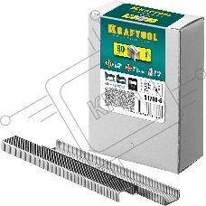Скобы для степлера KRAFTOOL 6 мм, тонкие широкие тип 80, 5000 шт