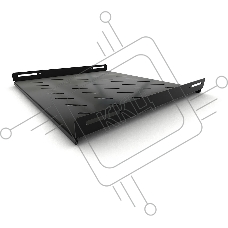 Полка стационарная Hyperline TSH3L-450-RAL9004 (TSH3L-450-RAL9005), глубина 450 мм,с боковым креплением, нагрузка до 20 кг,для шкафов серии TTB, TTBR, TTC2, TWB, TWM, TWFS,485х450мм (ШхГ), цвет черный