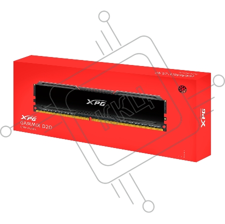 Оперативная память Adata 8GB DDR4 3200MHz AX4U32008G16A-CBK20 Non-ECC, CL16, 1.35V, Heat Shield, RTL