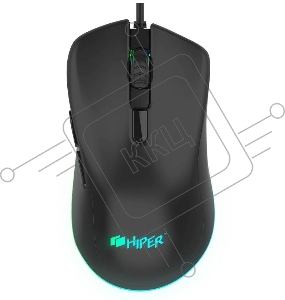 Мышь игровая HIPER COBRA (GMUS-4000) Black USB {6400 dpi, 6 кнопок, USB кабель 1.8м, черный}