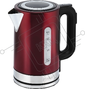 Чайник электрический Scarlett SC-EK21S78 1.7л. 2200Вт бордовый (корпус: нержавеющая сталь)