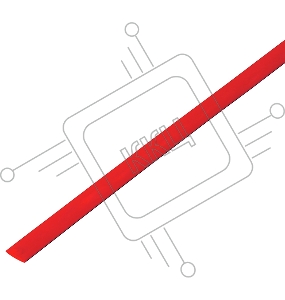 Термоусадочная трубка 6,0/3,0 мм, красная, упаковка 50 шт. по 1 м PROconnect