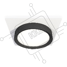 Комплект встраиваемого светильника Ambrella light XC8061002 SWH/PBK белый песок/черный полированный GX53 (C8061, N8113)