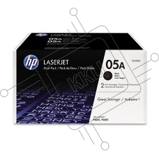 Картридж лазерный комплект HP CE505D черный для LJ P2055/P2035/P2050 (2 упак. х 2300 стр.)