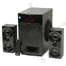 Колонки Dialog Progressive AP-230 BLACK {акустические колонки 2.1, 35W+2*15W RMS, Bluetooth, USB+SD reader}
