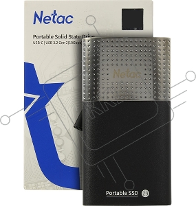 Накопитель SSD External Netac 2.0Tb Z9 <NT01Z9-002T-32BK> (USB3.2, up to 550/480MBs, 90х47.5х11.5mm, Aluminium+Plastic)