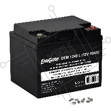Батарея ExeGate EX282977RUS DTM 1240 L (12V 40Ah), клеммы под болт М5