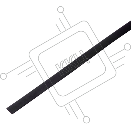 Термоусадочная трубка 6,0/3,0 мм, черная, упаковка 50 шт. по 1 м PROconnect