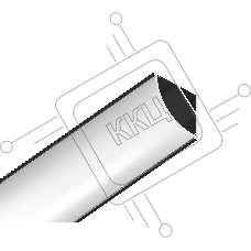Алюминиевый профиль угловой круглый Ambrella 15.7*15.7 для светодиодной ленты до 9,78мм