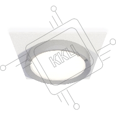 Комплект встраиваемого светильника Ambrella light XC8061003 SWH/PSL белый песок/серебро полированное GX53 (C8061, N8118)