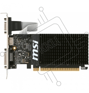 Видеокарта MSI PCI-E GT 710 2GD3H LP nVidia GeForce GT 710 2048Mb 64bit DDR3 954/1600 DVIx1/HDMIx1/CRTx1/HDCP Ret low profile