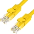 Патч-корд Greenconnect Патч-корд UTP прямой 2 m AWG24 кат.5е,  RJ45,  медь, литой (Желтый), пластик пакет (GCR-LNC02-2.0m)